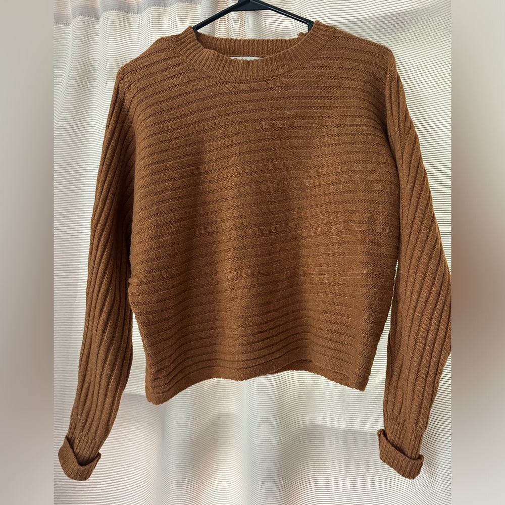 Tan cropped sweater